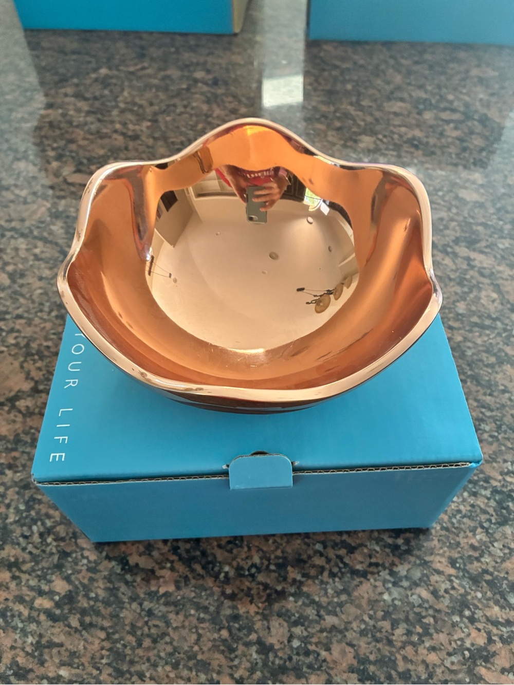 Nambe Copper-Tone Sculpted Accent Bowl
